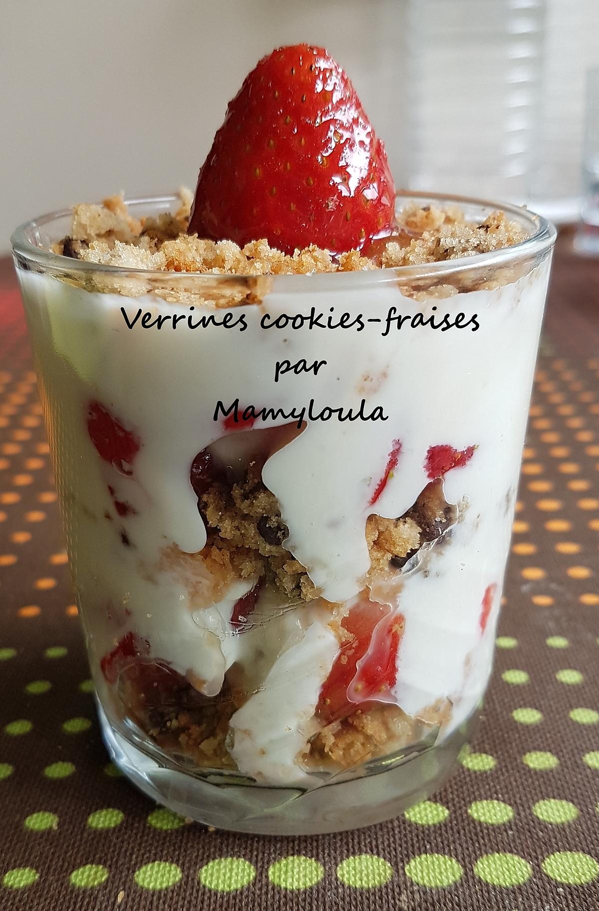 recette Verrines cookies-fraises