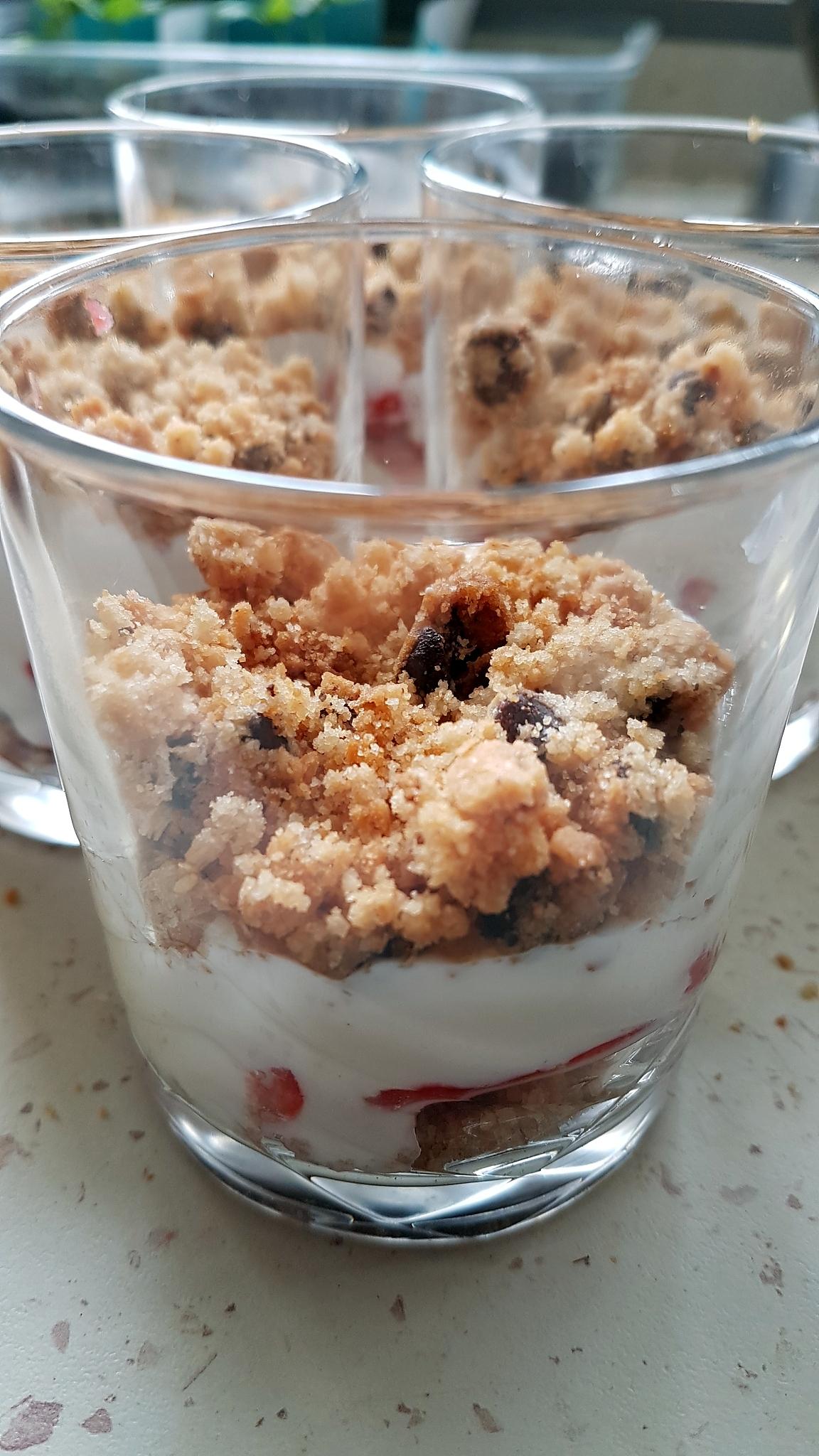 recette Verrines cookies-fraises