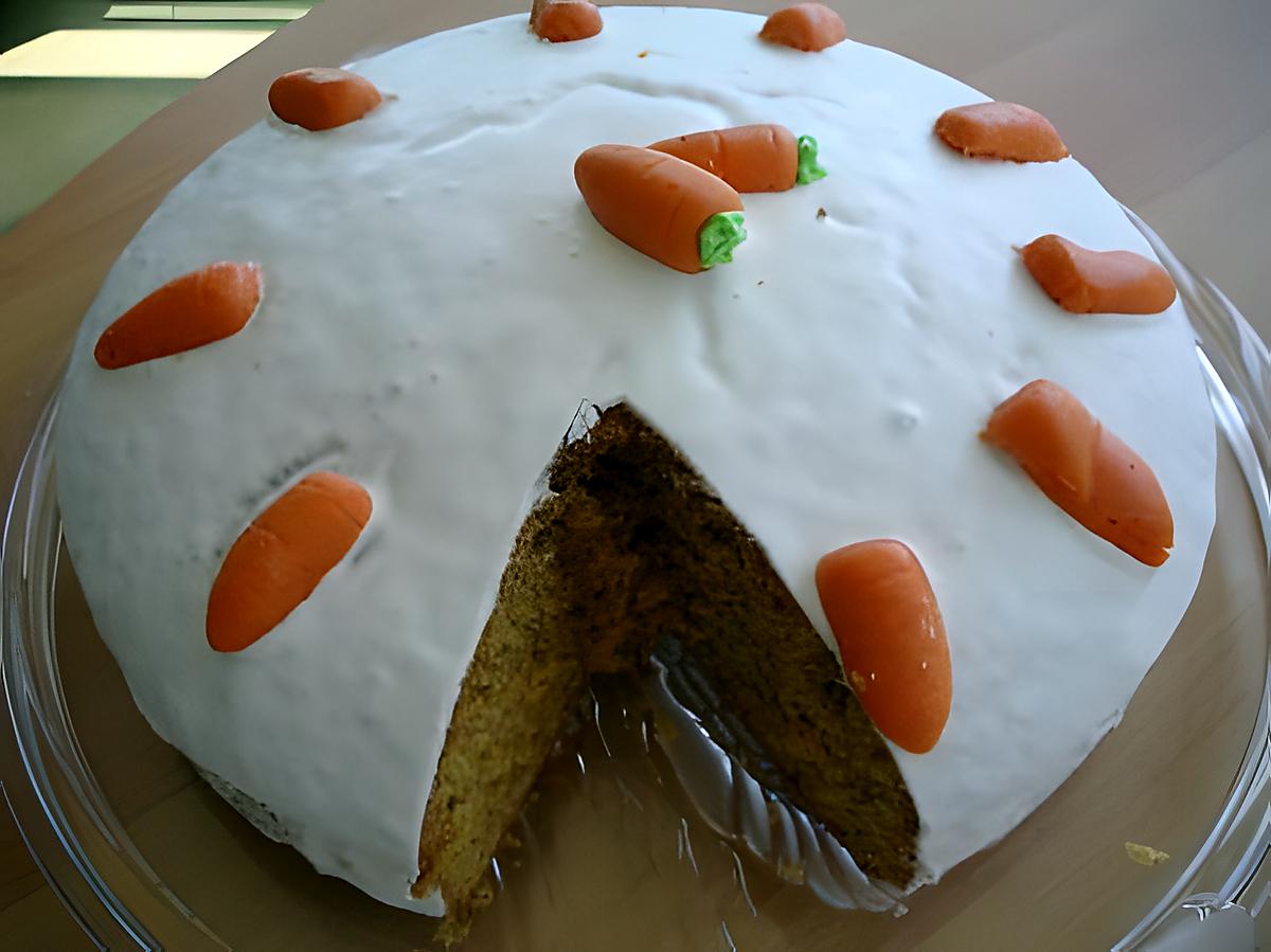 recette Cake Carottes et son Glaçage( un régale)