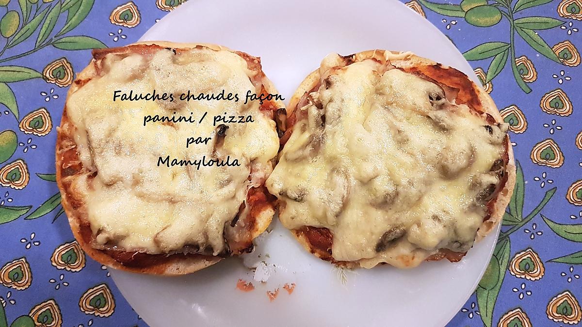 recette Faluche chaude façon panini / pizza