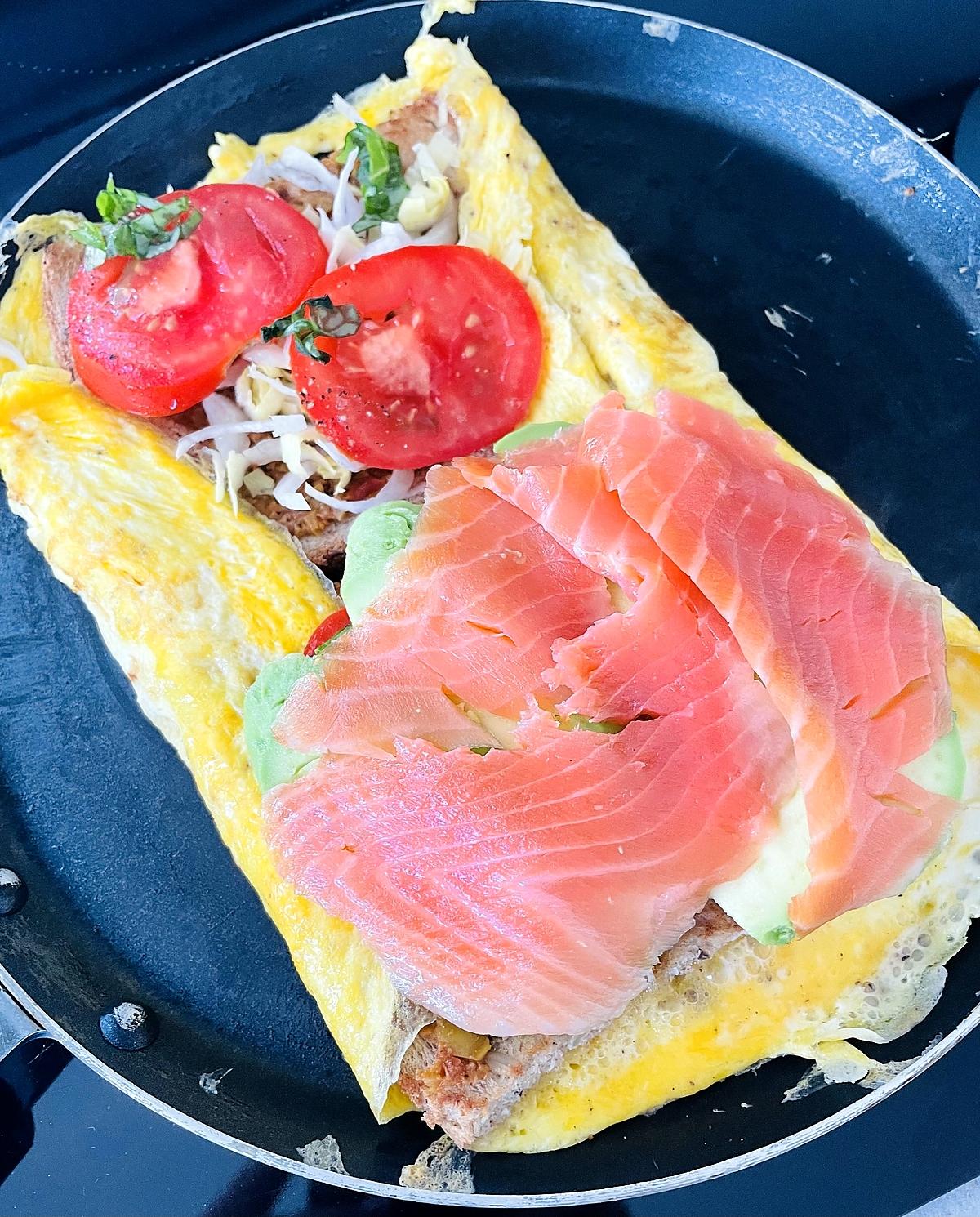 recette Sandwich sain à la truite fumée