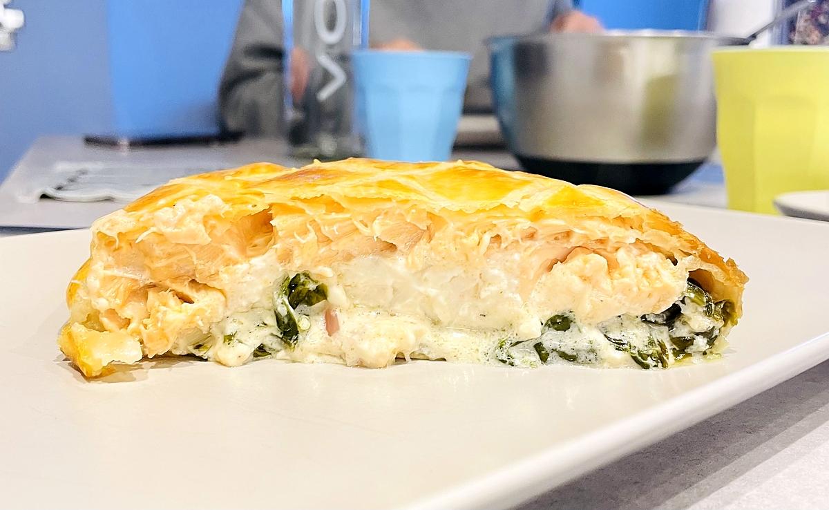 recette Saumon Wellington en croûte feuilleté