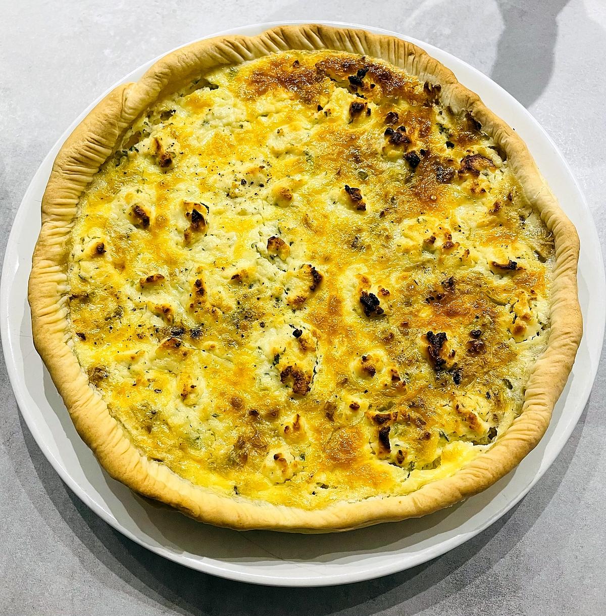 recette Quiche saumon/poireaux au Boursin