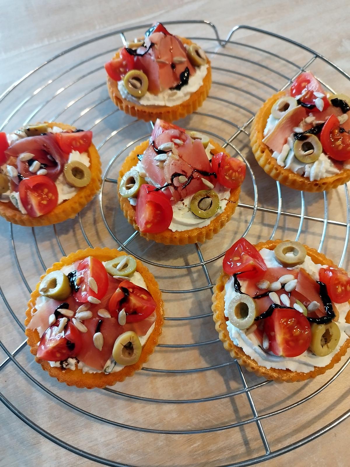 recette Tartelettes aux saveurs italiennes