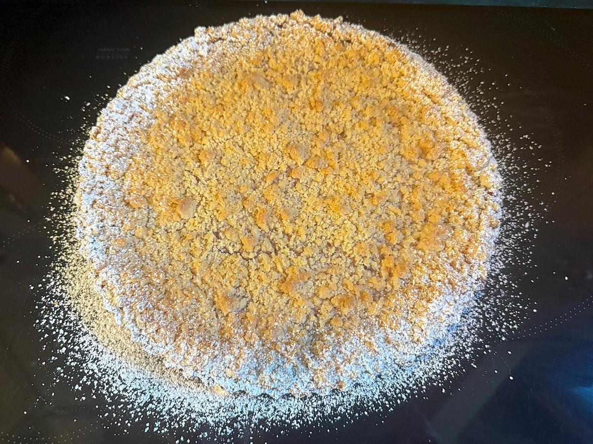 recette Tarte rhubarbe & fraise et crumble