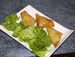 recette Samoussas au rocamadour