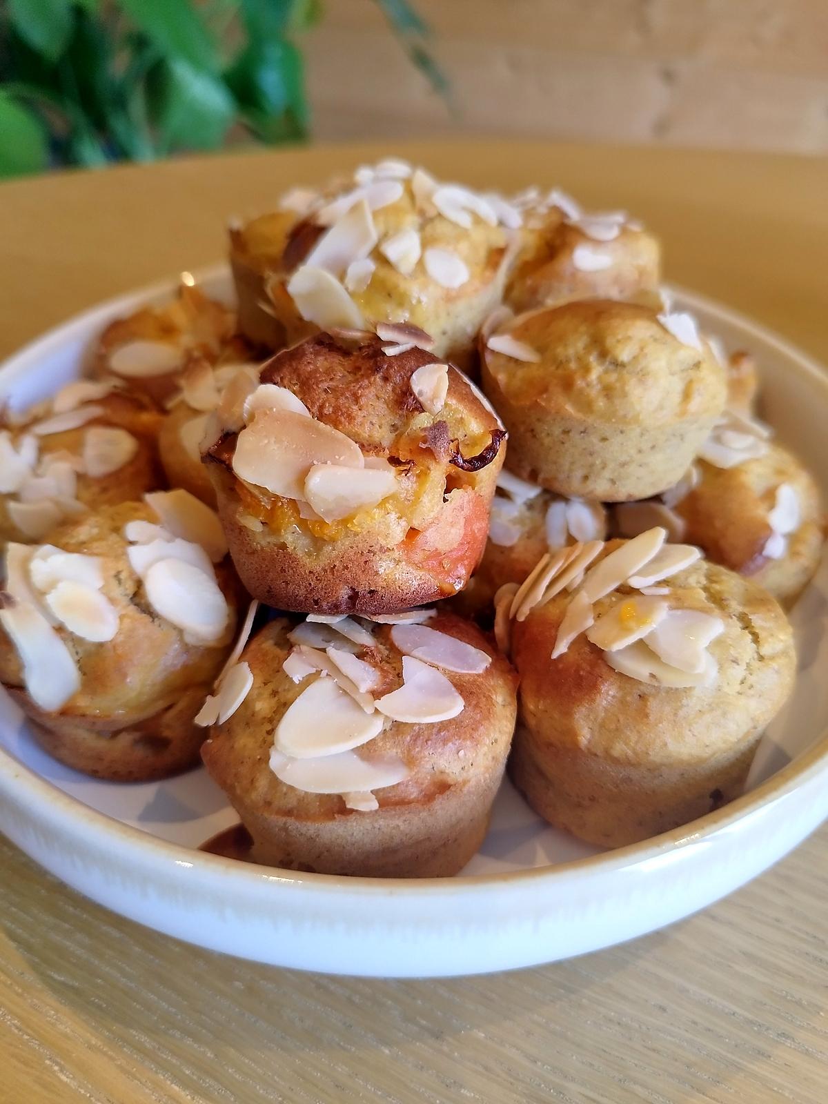 recette Mini muffins abricots amandes