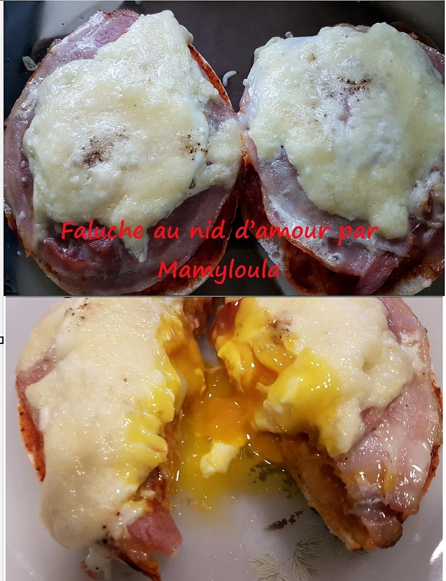 recette Faluche au nid d’amour (ou faluche façon œuf cocotte)