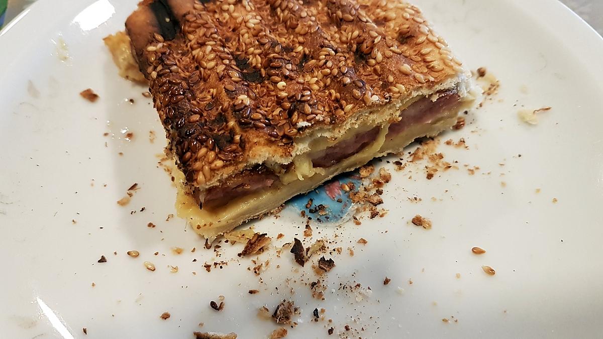 recette Croque-metka aux graines de sésame.