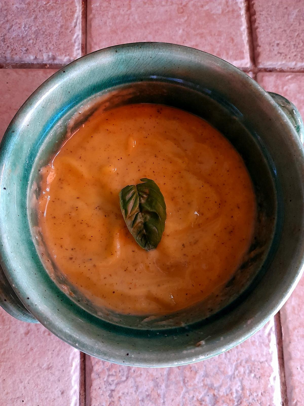 recette Soupe froide courgette tomate