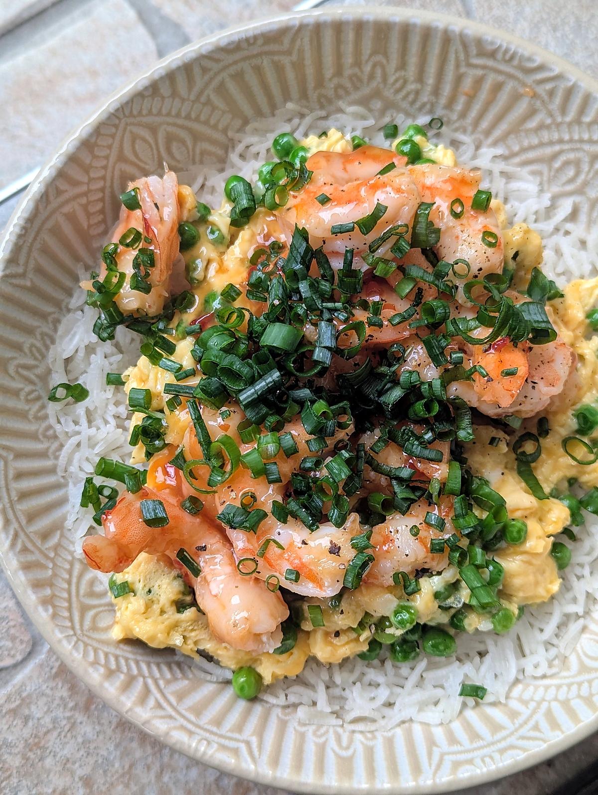 recette Riz aux crevettes aigre douce