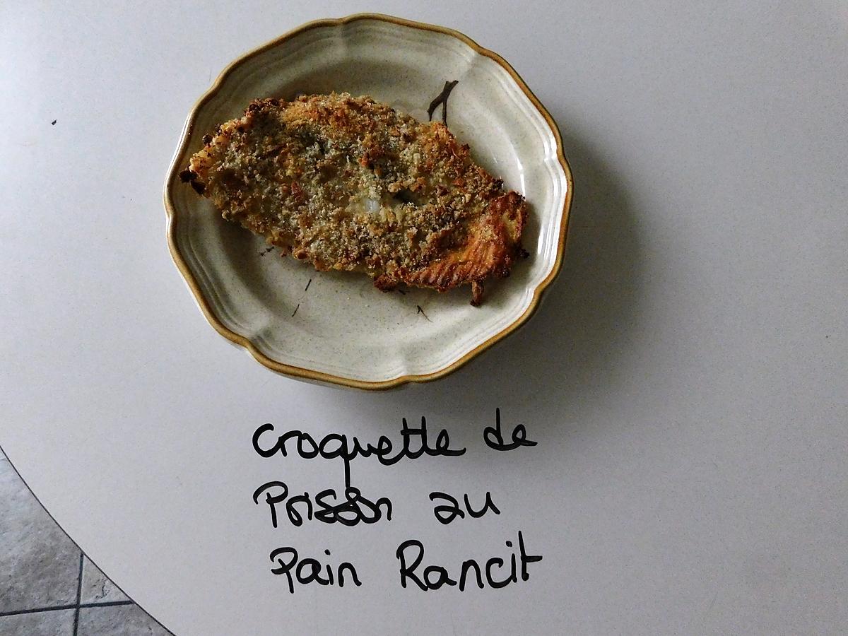 recette Croquette de poisson avec du vieux pain