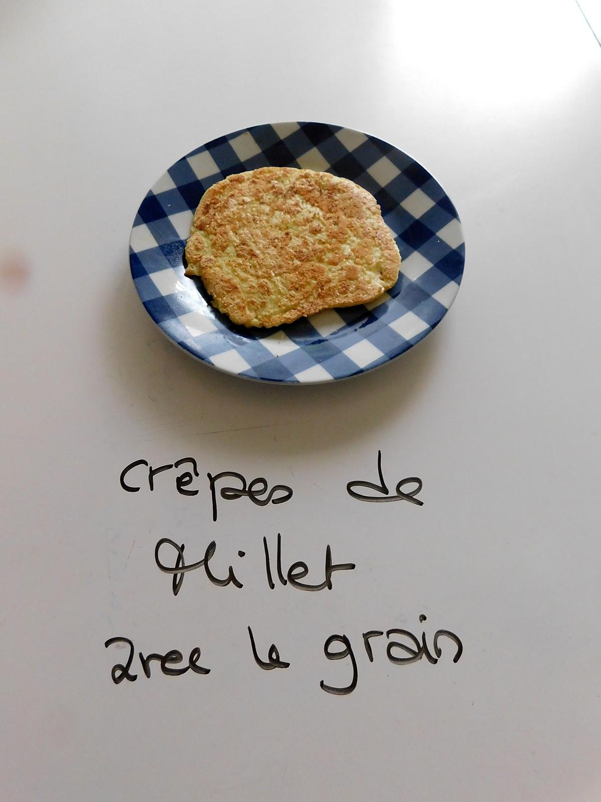 recette Crèpes de millet (sans farine)