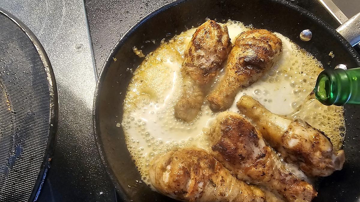recette Cuisses de poulet à la bière,Oui oui! À la bière!