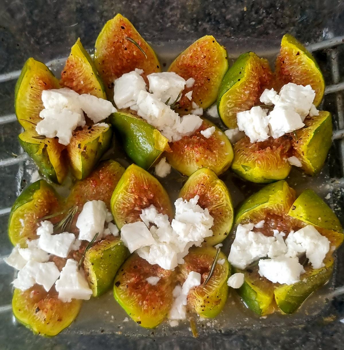 recette Figues rôties miel romarin fêta