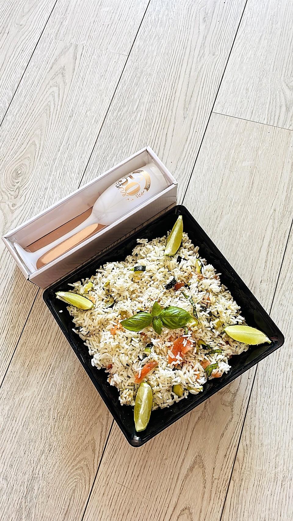 recette Salade de riz au saumon fumé
