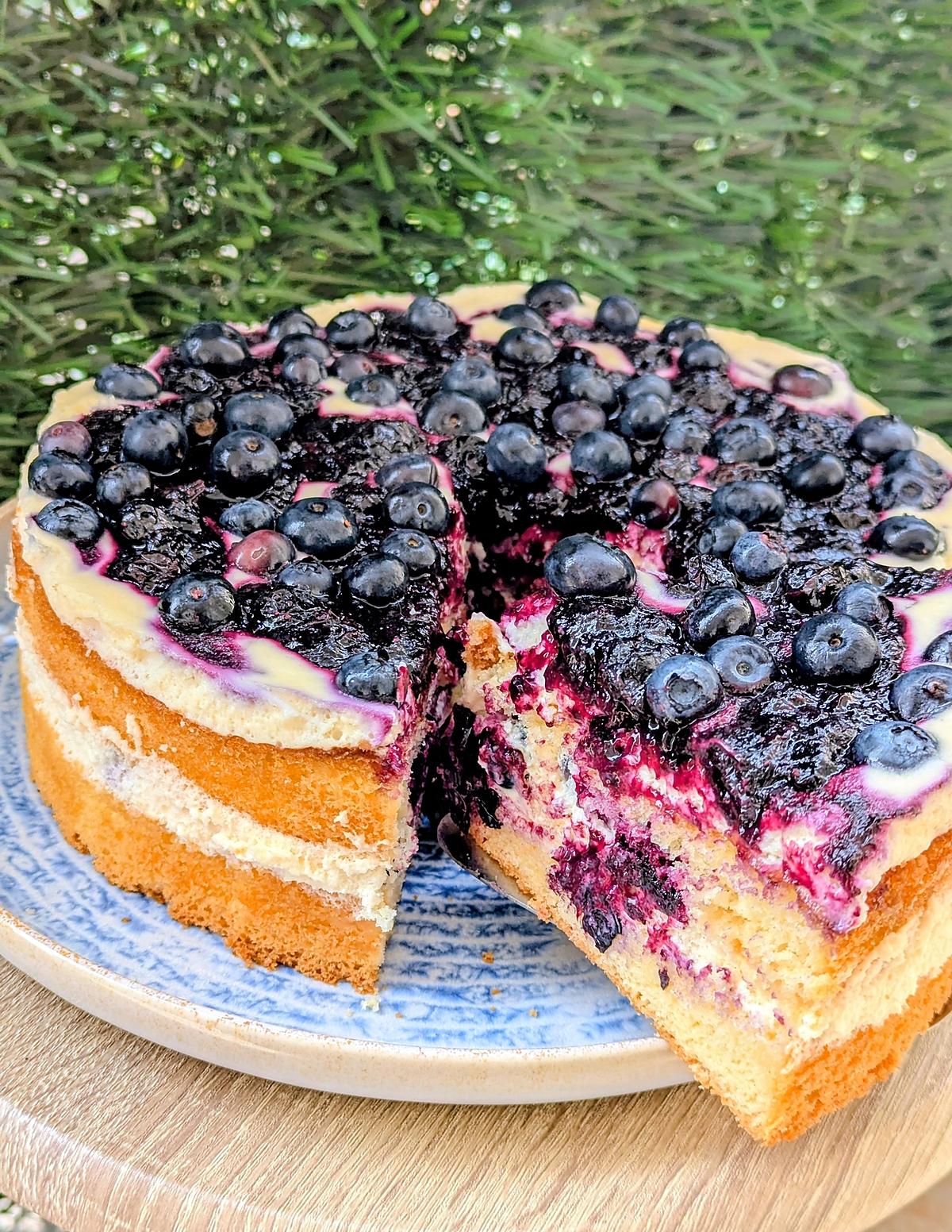 recette Gâteau Génoise Myrtilles