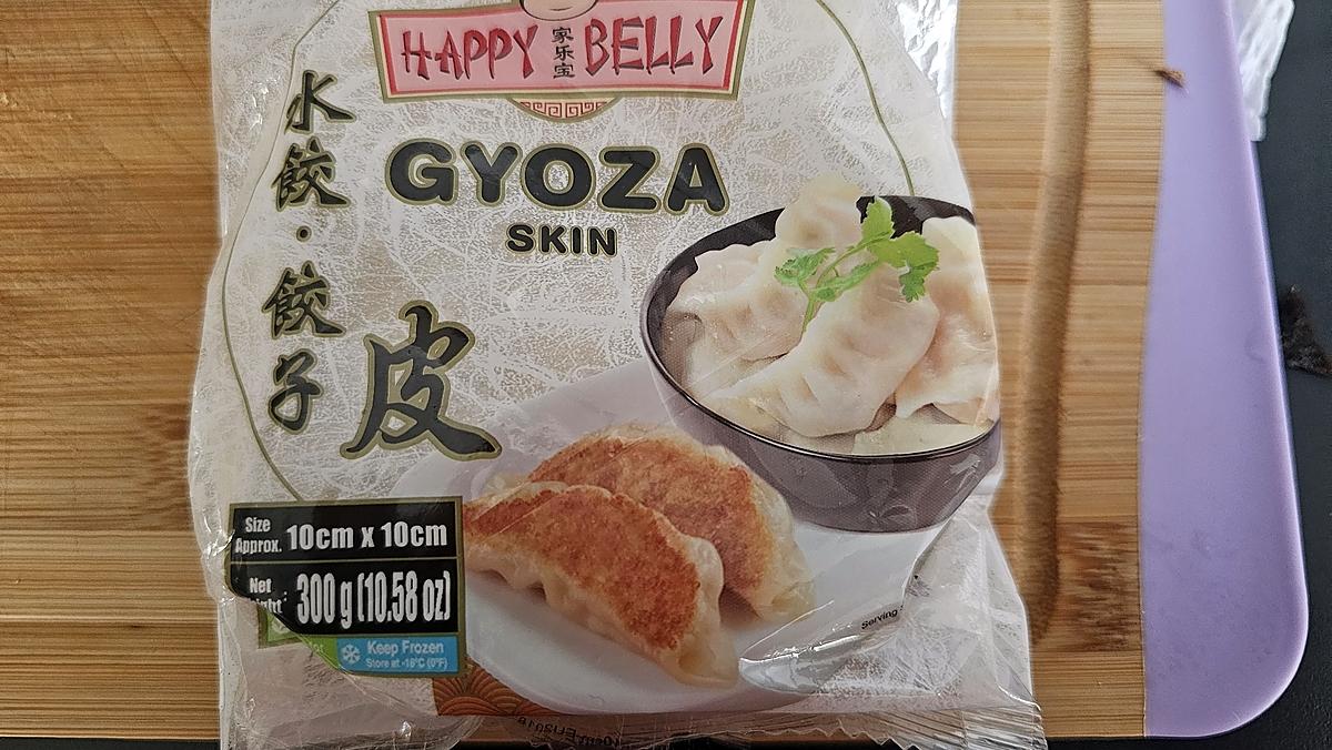 recette Wonton au poulet , champignons noir et ciboule