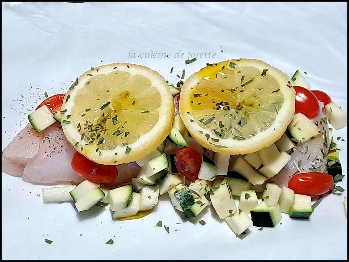 recette dos de loup en papillote