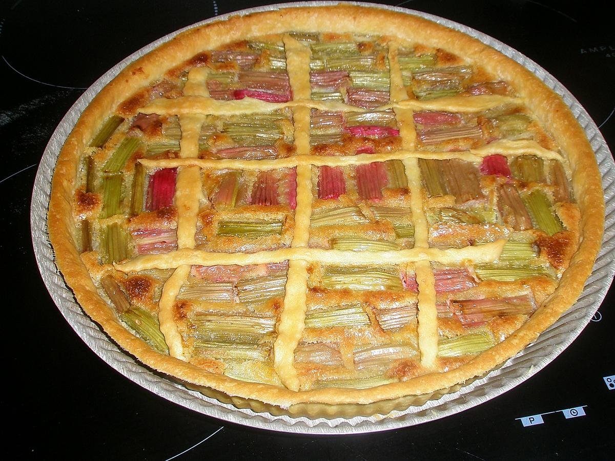 recette Tarte à la rhubarbe de chef Damien