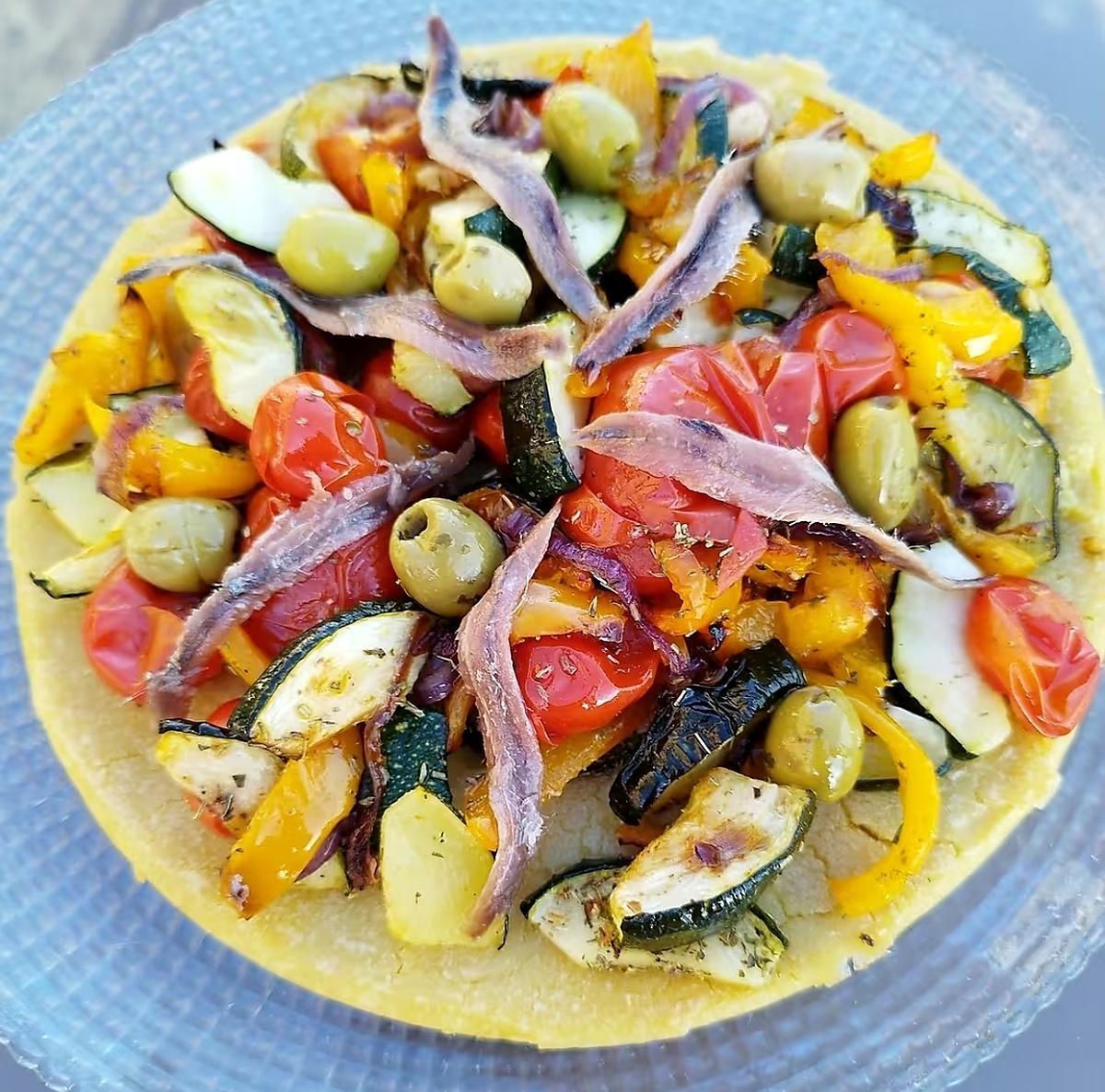 recette Socca à la caponata
