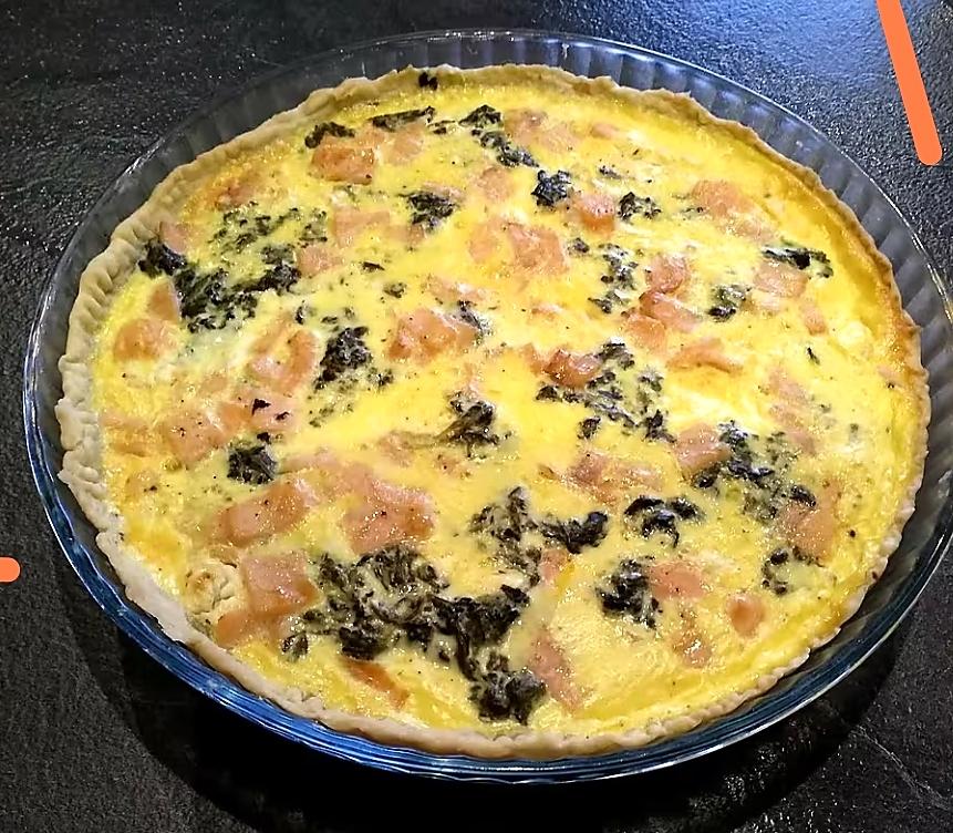 recette Quiche saumon fumé épinards feta