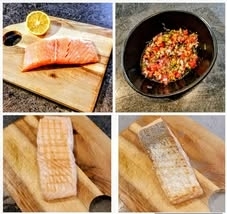 recette PAVÉ DE SAUMON GRILLÉ SAUCE VIERGE.