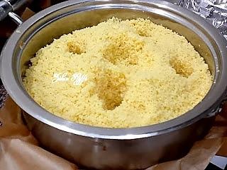recette M'hawer bel z'har- Couscous de fêtes à l'agneau et fleur d'oranger- Terroir de Annaba