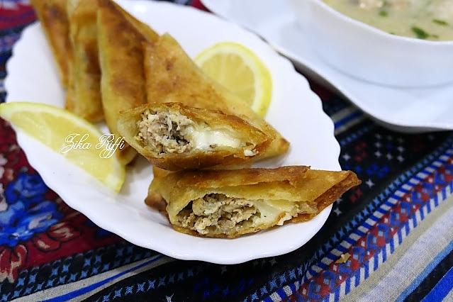 recette Boureks triangles- Samoussa- Viande hachée et Parmesan