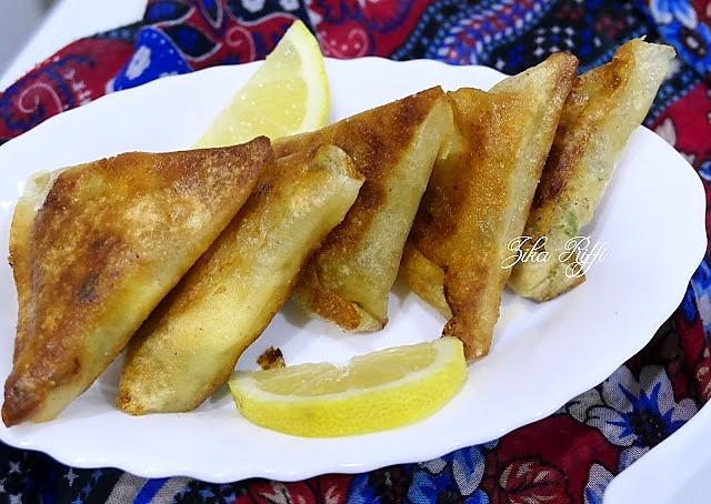 recette Boureks triangles- Samoussa- Viande hachée et Parmesan