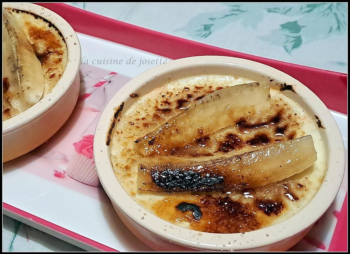 recette crème bruler à la banane