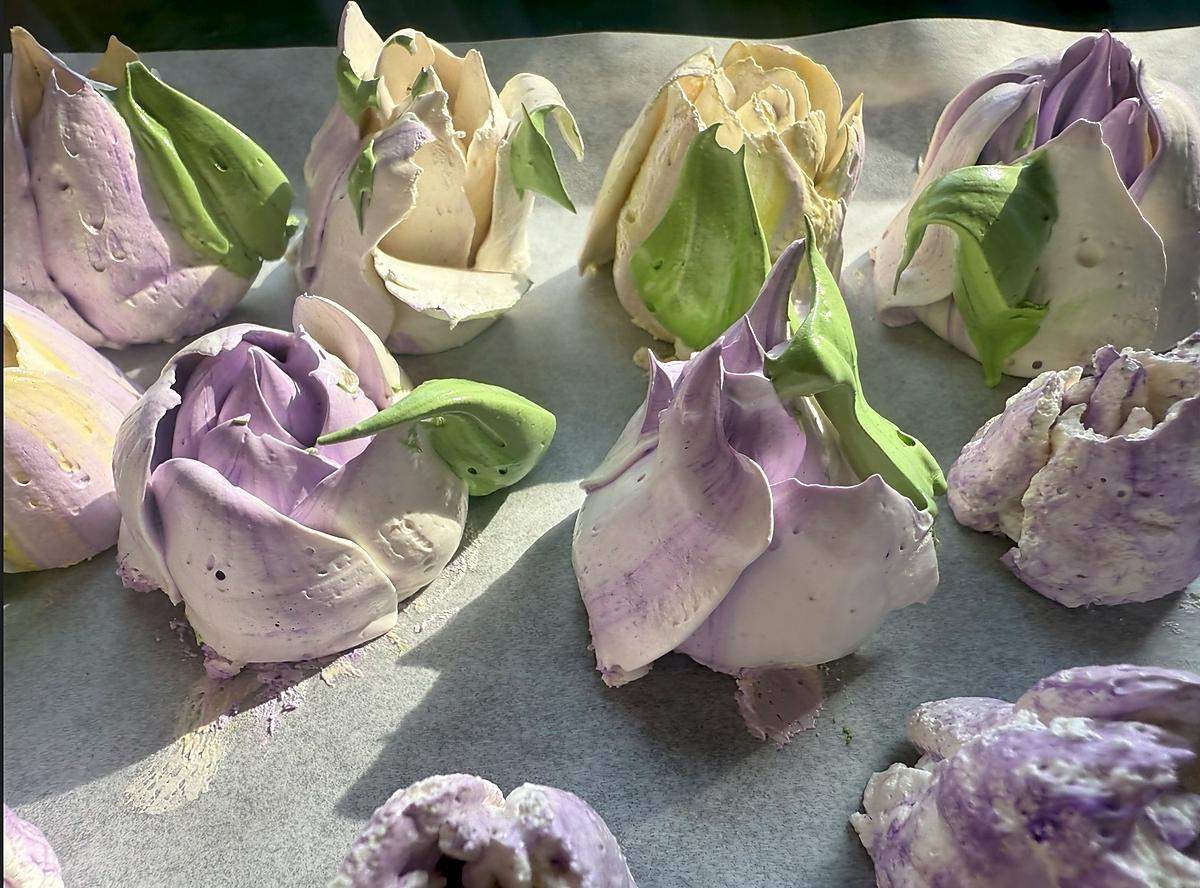 recette Guimauve - bouquet de fleurs en guimauve