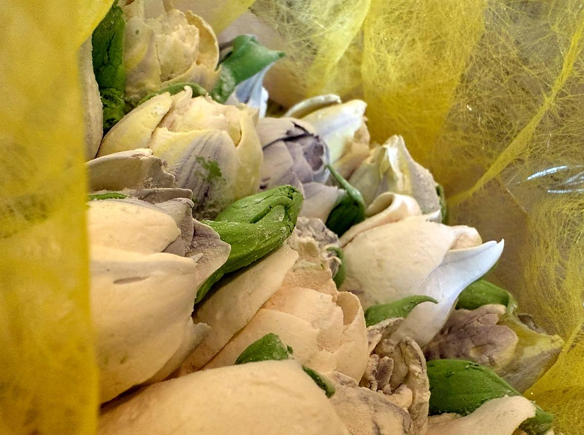 recette Guimauve - bouquet de fleurs en guimauve