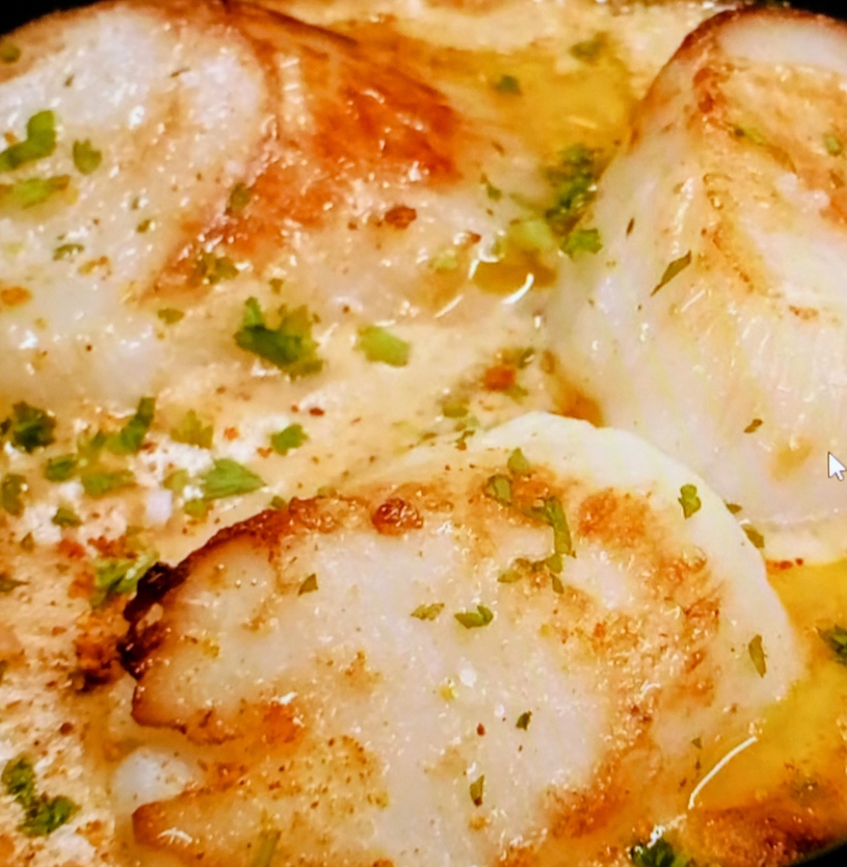 recette NOIX ST JACQUES/CRÈME PINEAU CITRON