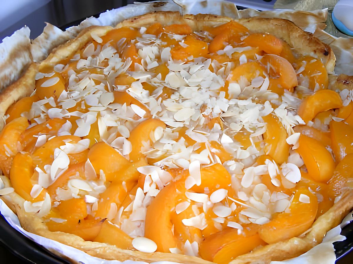 recette Tarte aux abricots et à la crème pâtissière
