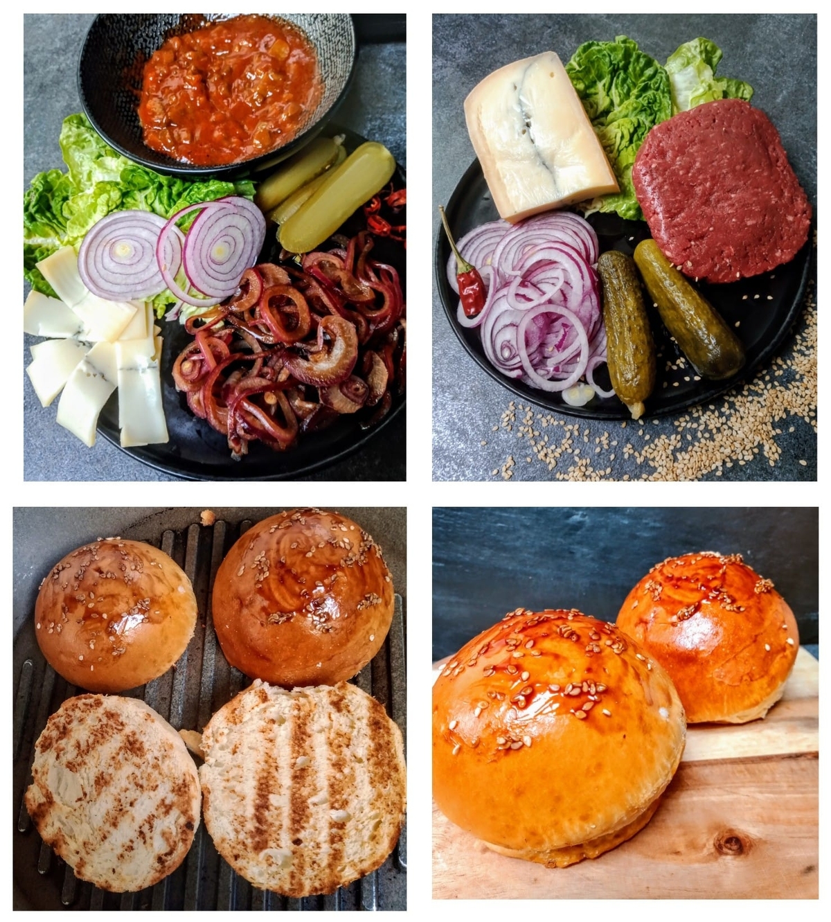 recette HAMBURGER 100 % MAISON
