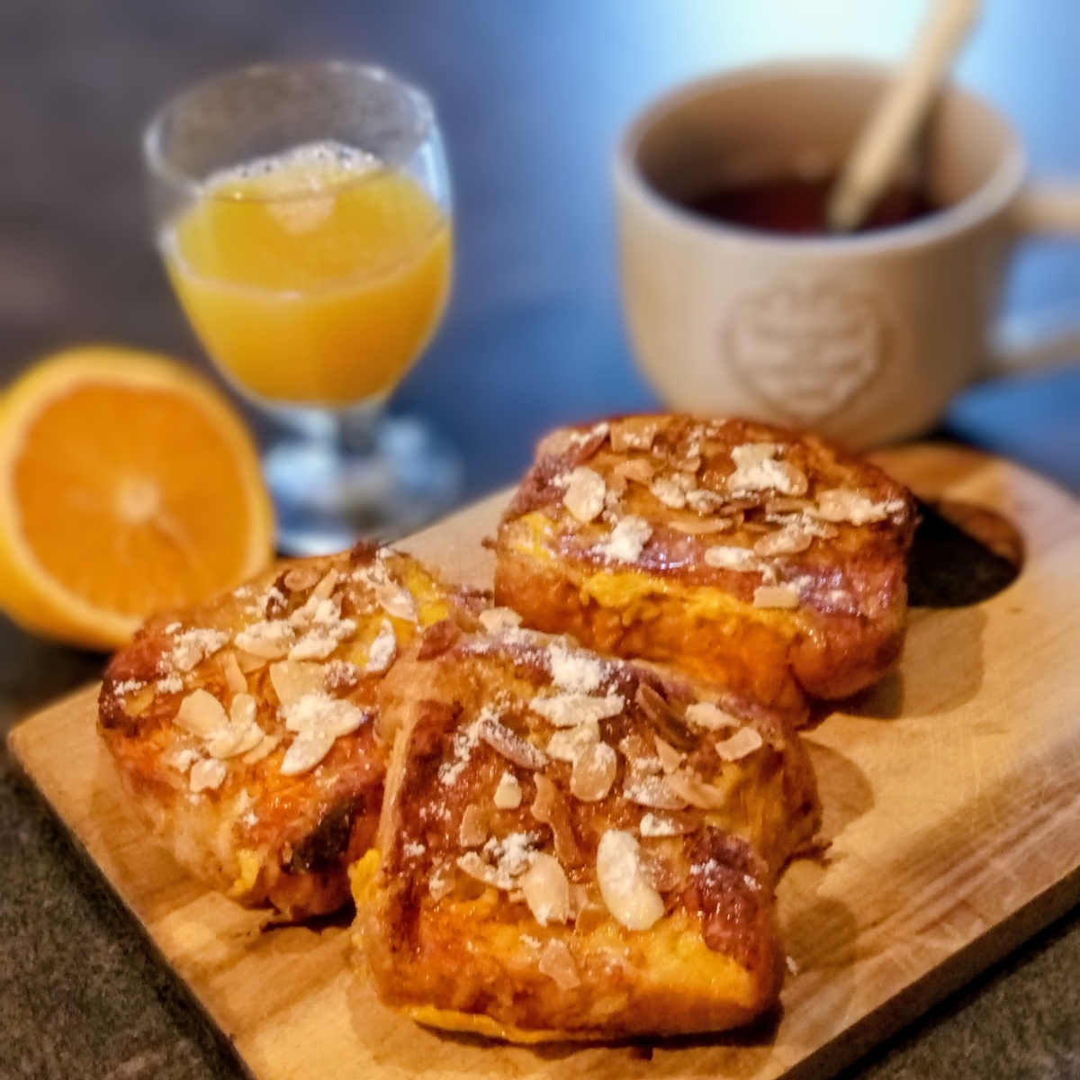 recette TRANCHES BRIOCHE MAISON AU YAOURT FAÇON PAIN PERDU