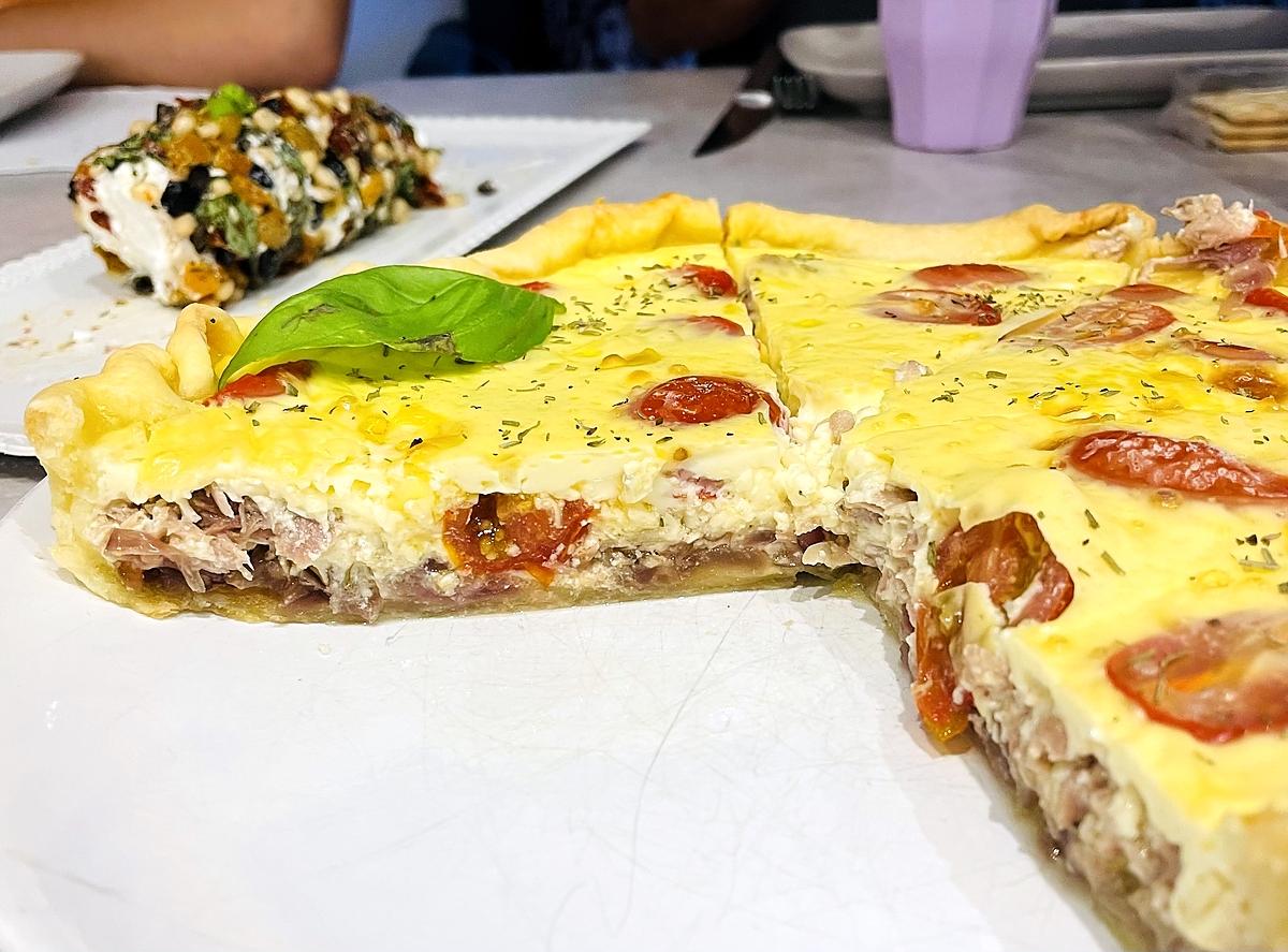 recette Quiche au thon et tomates cerises