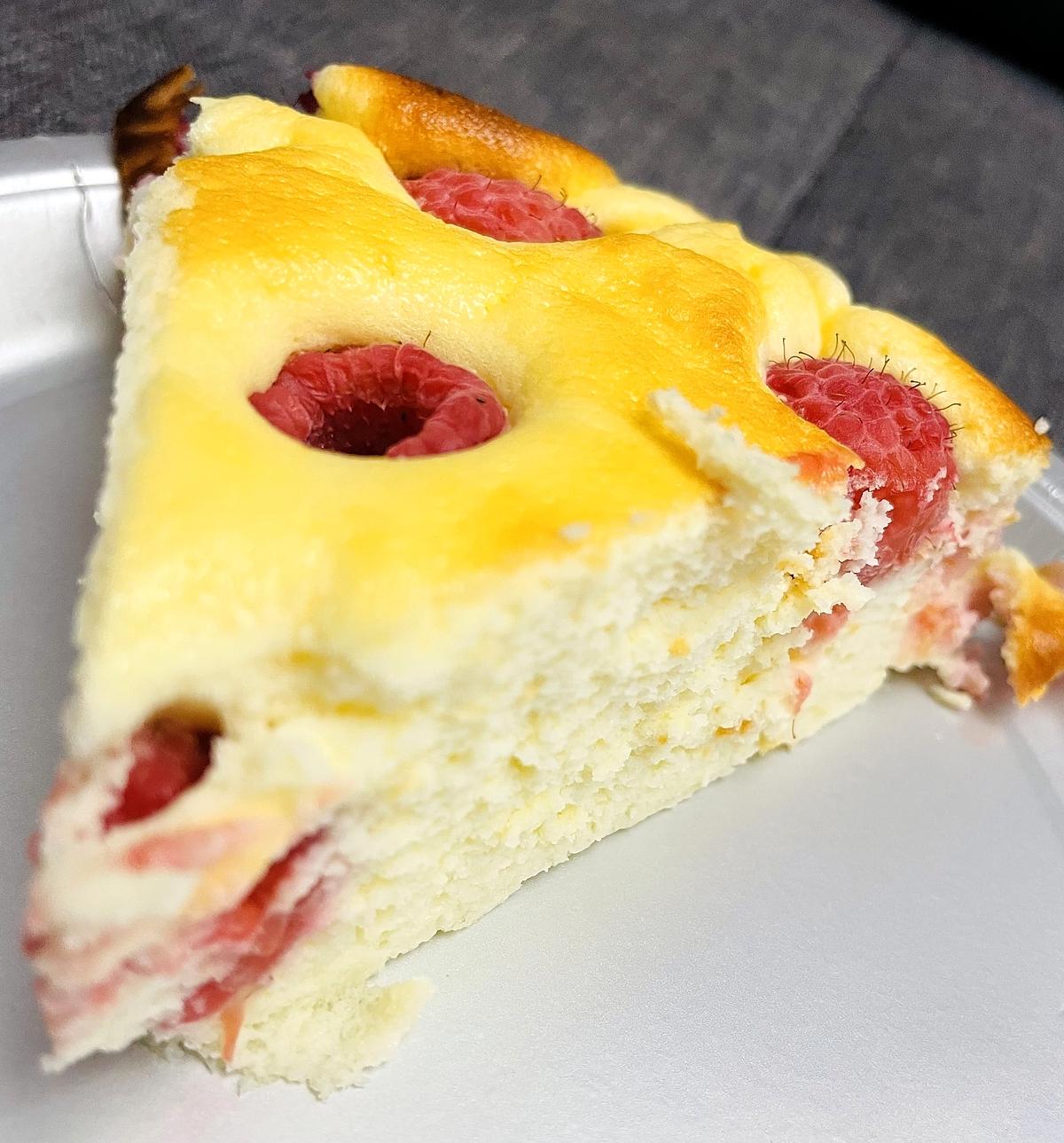recette Gâteau diététique au skyr et aux framboises