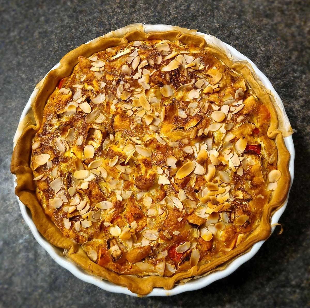 recette Tarte potimarron chèvre