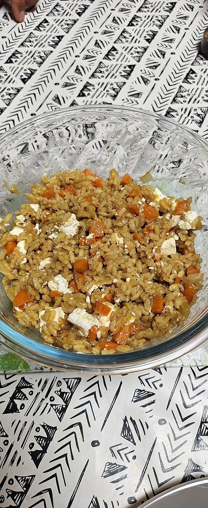 recette Riz aux légumes et à la fêta au cookeo