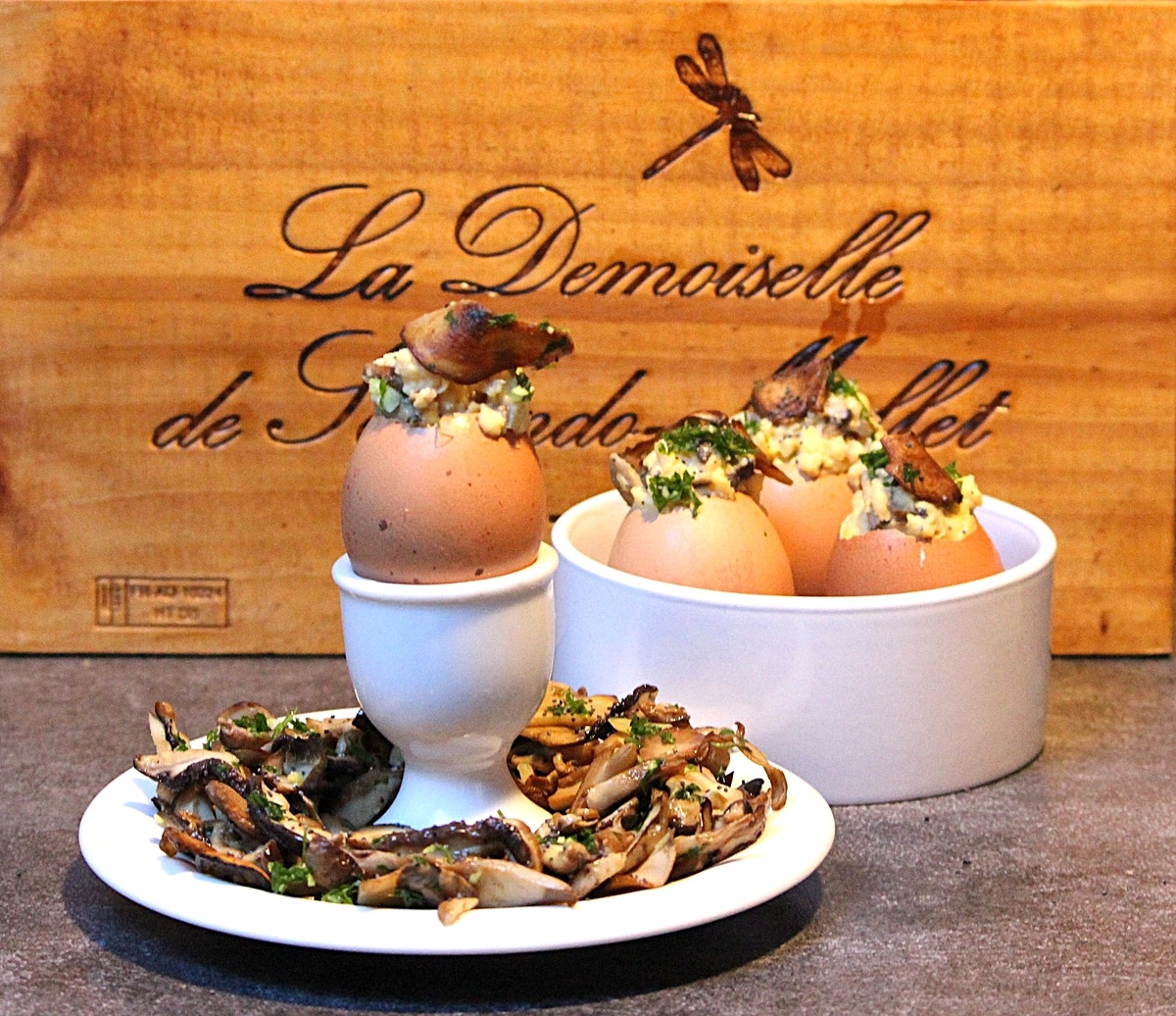 recette OEUFS BROUILLÉS & CÈPES.