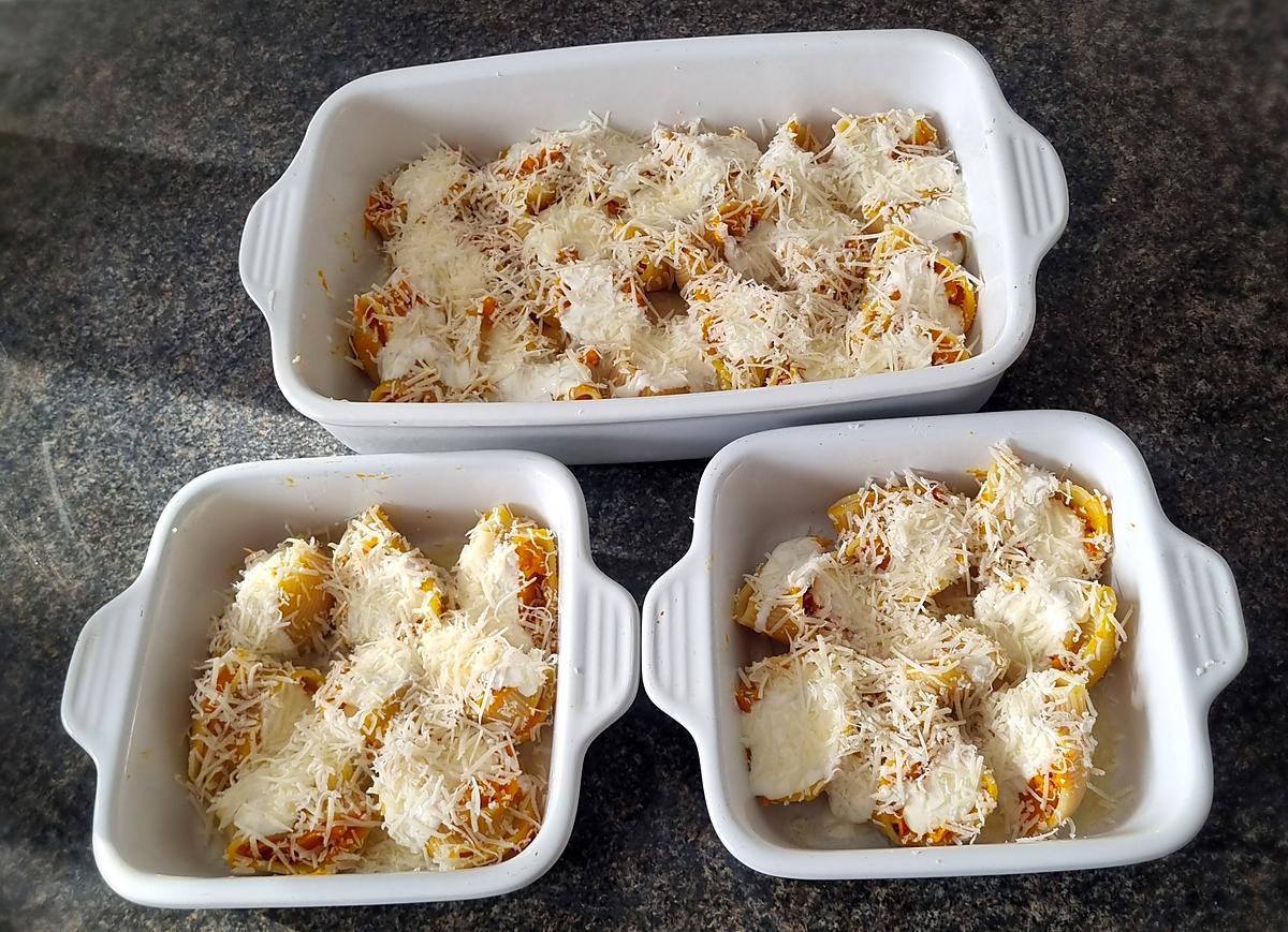 recette Lumaconi farcis au potimarron et fromage de chèvre