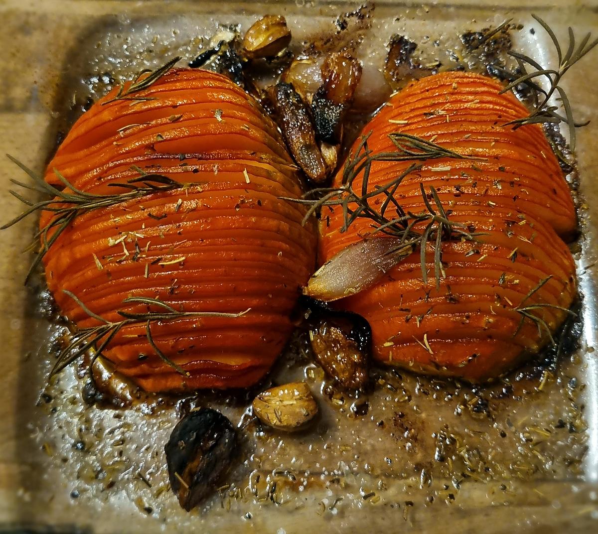 recette Potimarron façon Hasselback