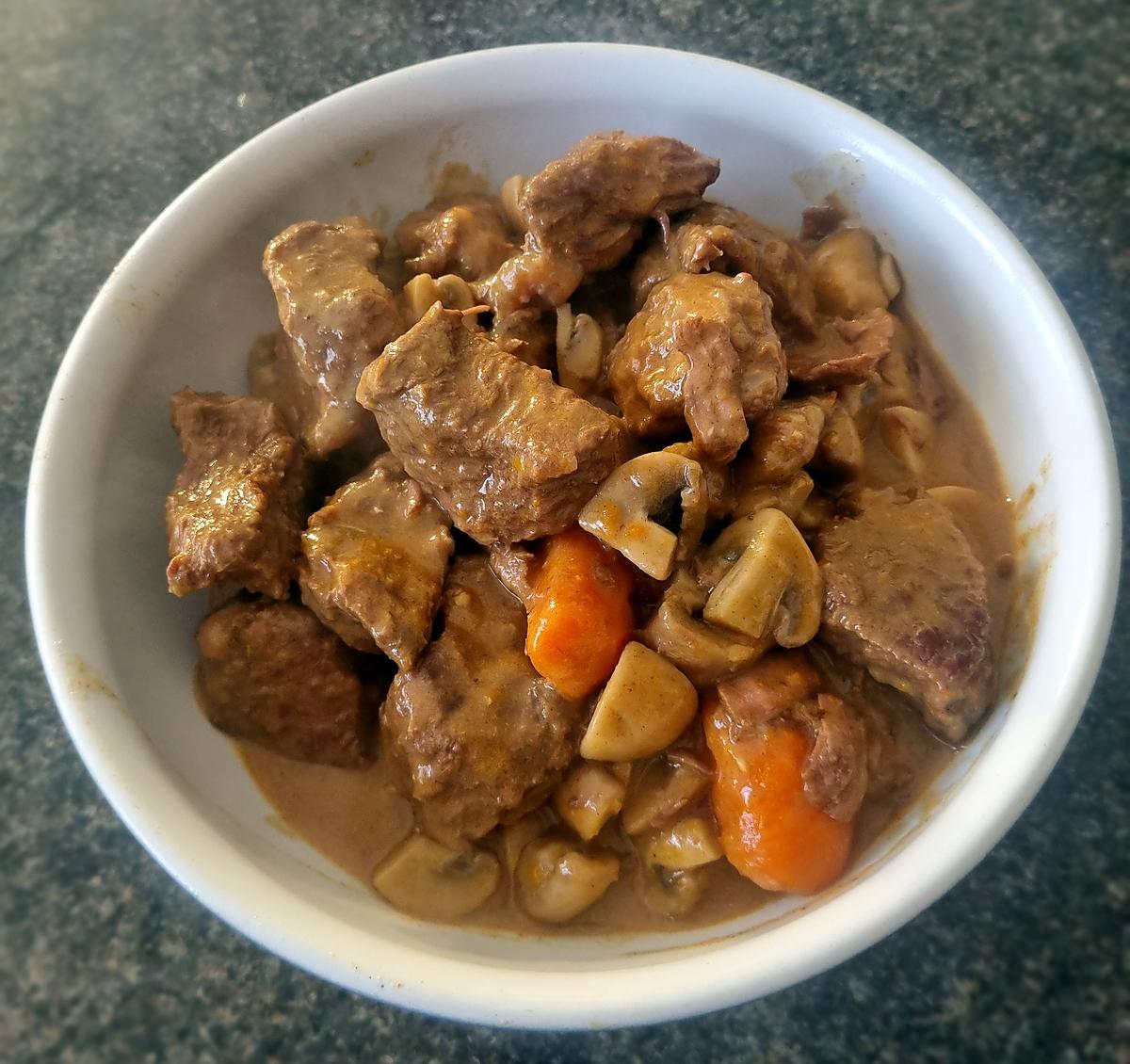 recette Boeuf stroganoff