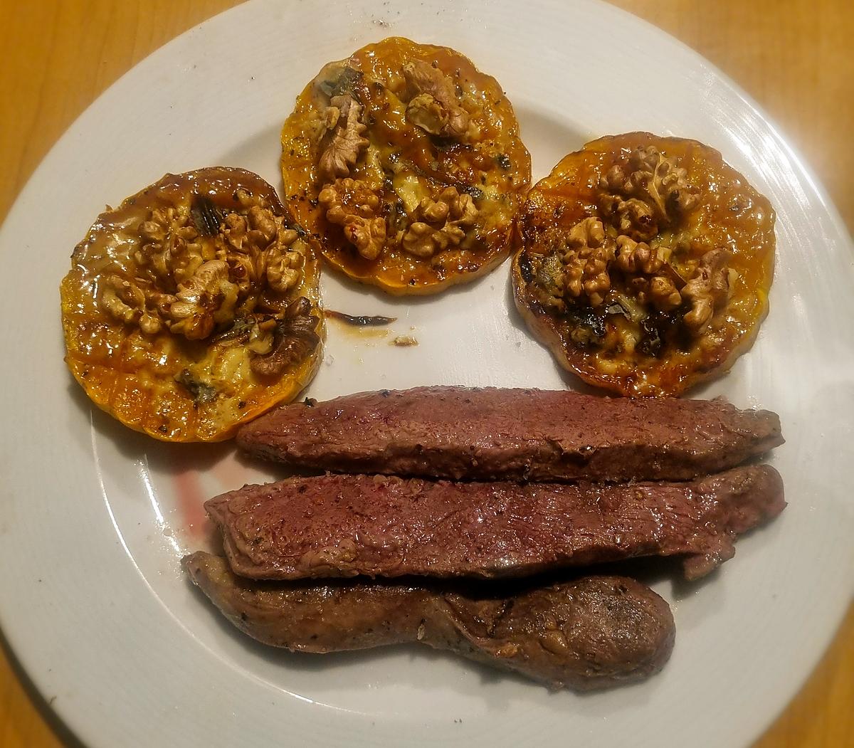 recette Butternut saint agur noix et miel