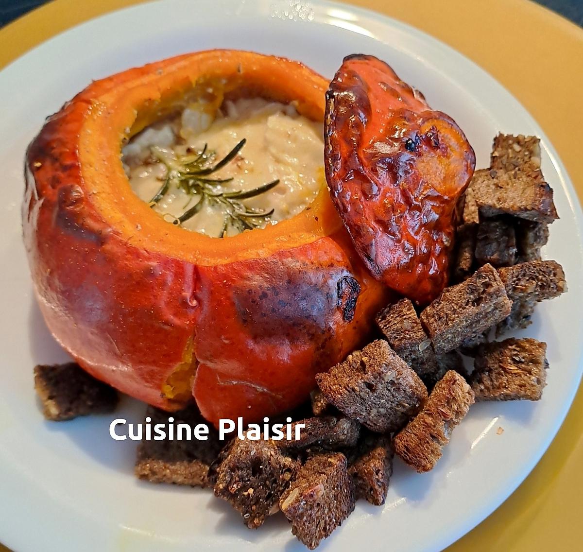 recette Potimarron farci au camembert