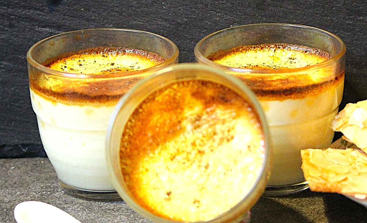 recette CREMES AUX OEUFS DE LOU SANS SUCRE RAFFINE