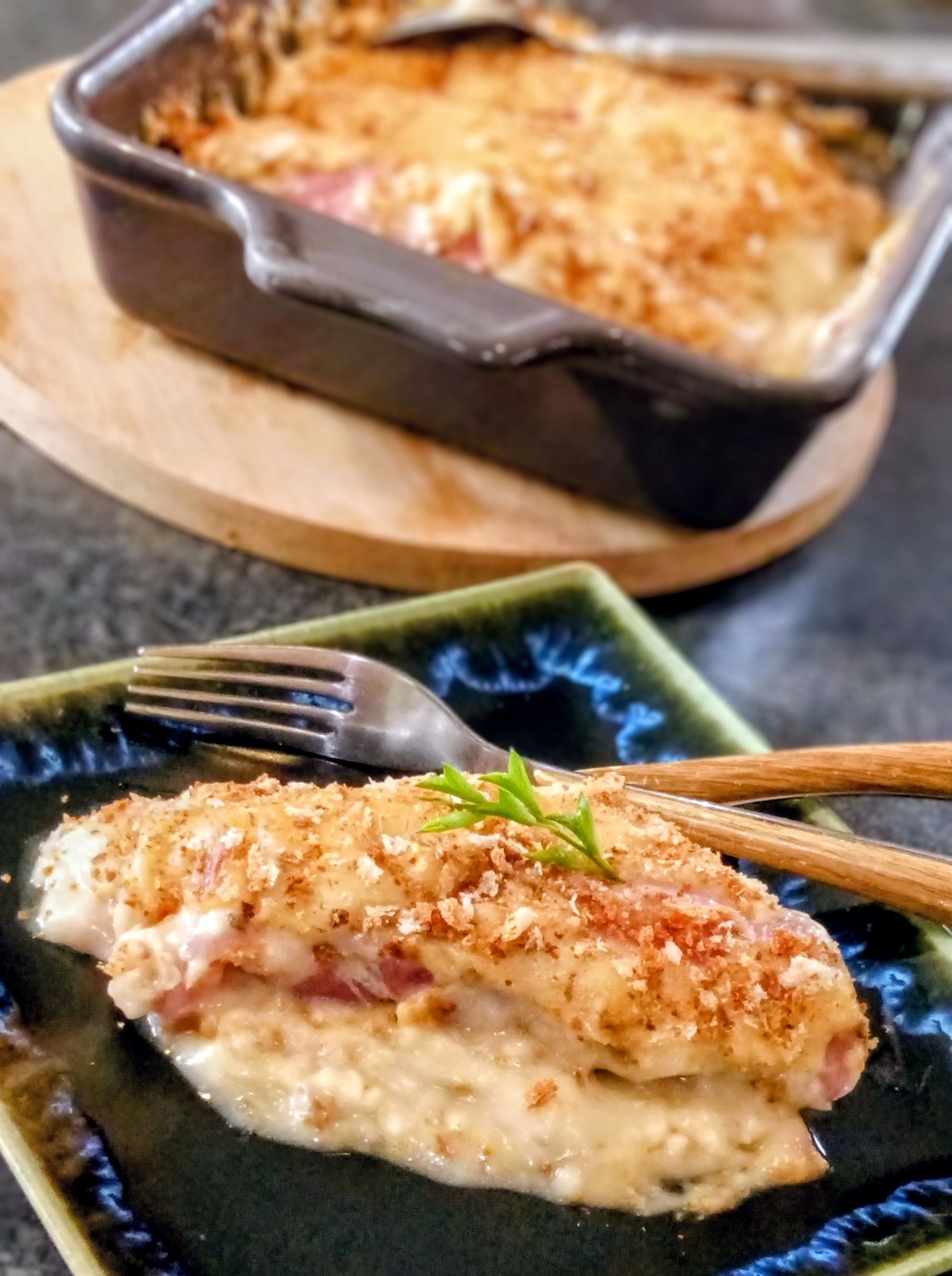 recette ENDIVES AU JAMBON CRÈME LÉGÈRE.