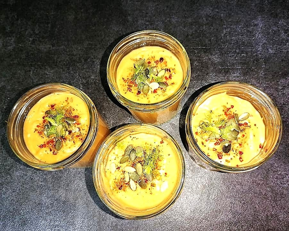 recette VELOUTE BUTTERNUT/PATATE DOUCE/CAROTTE